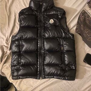 Moncler Shiny Black Down Vest